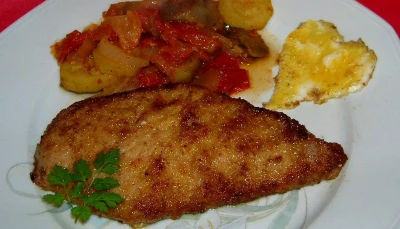 Escalope de veau panée
