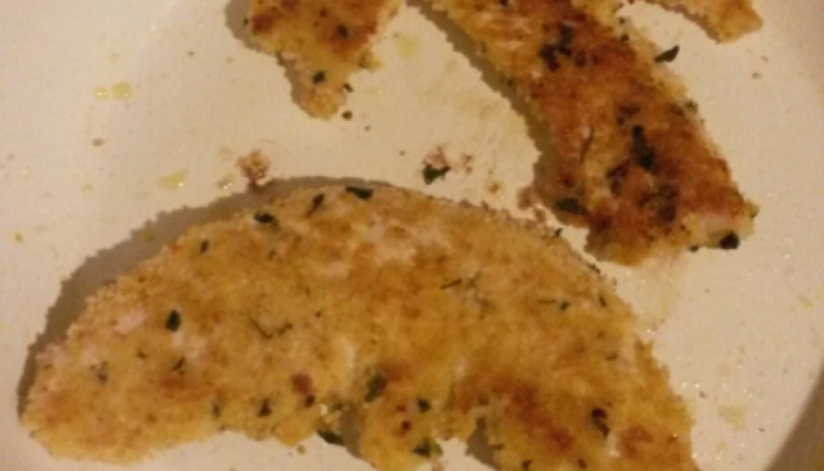 Escalope pané parmesan-basilic