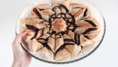 Etoile feuilletée au Nutella