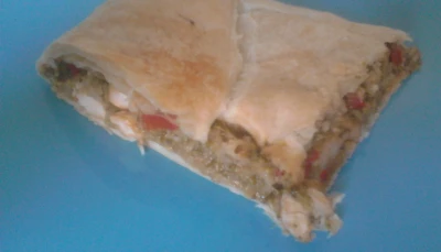 Feuilleté poulet poivron brocolis