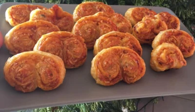 Feuilletés apéro escargots pesto