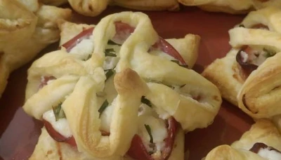 Feuilletés Chèvre Bacon