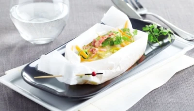 Filet de flétan en papillote