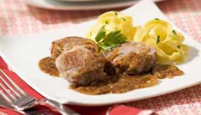 Filet mignon à la moutarde