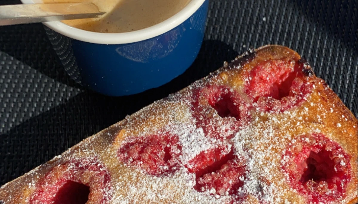 Financier aux framboises