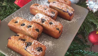 Financiers aux myrtilles