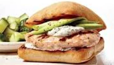 Fish burger au saumon ( fait maison)