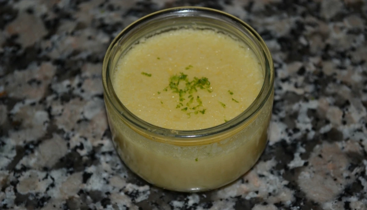 Flan coco citron vert