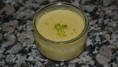 Flan coco citron vert