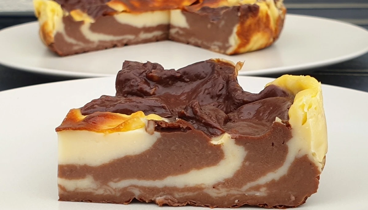 Flan marbré sans pâte