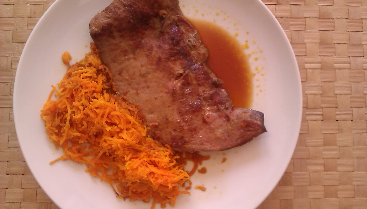 Foie de veau aux carottes