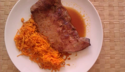 Foie de veau aux carottes