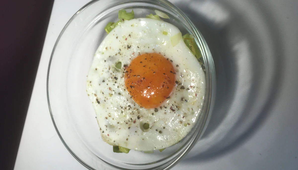 Fondue de poireaux et son oeuf
