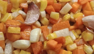 Fournée de légumes racines