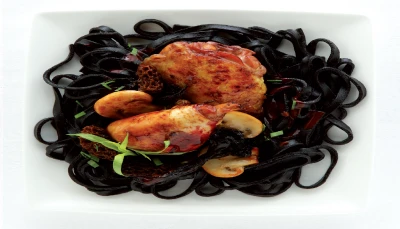 Fricassée de volaille de bresse aux morilles