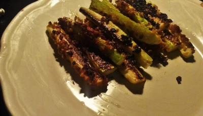 Frites de courgette panée