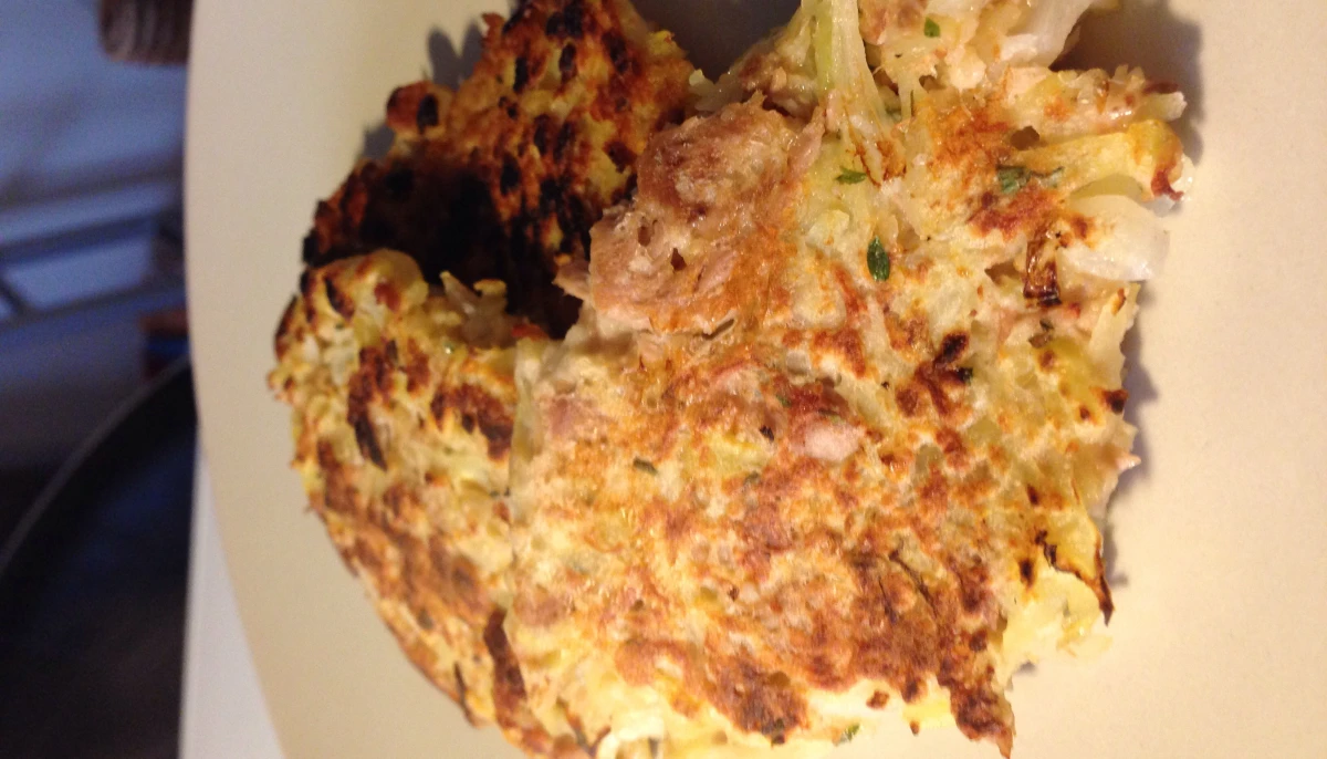 Galette de pommes de terre et thon