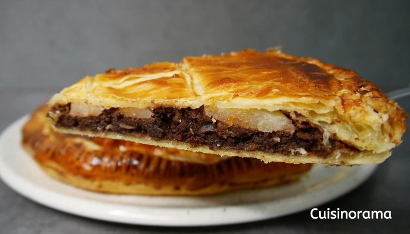 Galette des Rois poire, chocolat