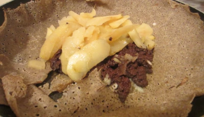 Galettes de boudin noir et pommes