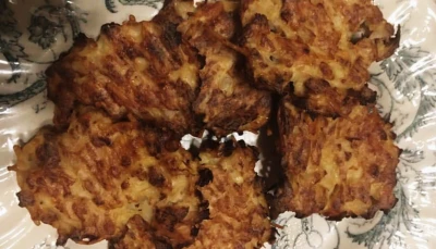 Galettes de chou-fleur au jambon