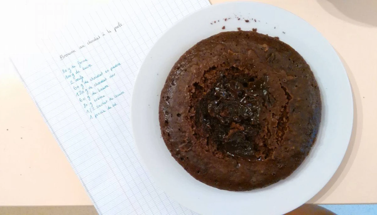 Gâteau au chocolat à la poele