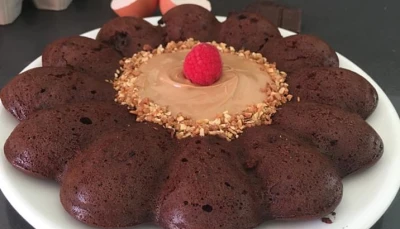 Gateau au chocolat et à la compote