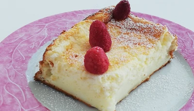 Gâteau au fromage blanc et zeste de citron