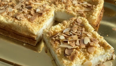 Gâteau au fromage blanc façon crumble
