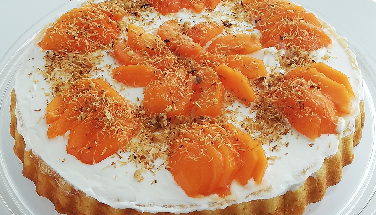 Gâteau aux abricots frais