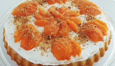 Gâteau aux abricots frais