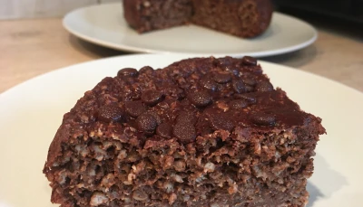Gâteau aux flocons d'avoine-double chocolat