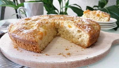 Gâteau aux fruits au sirop