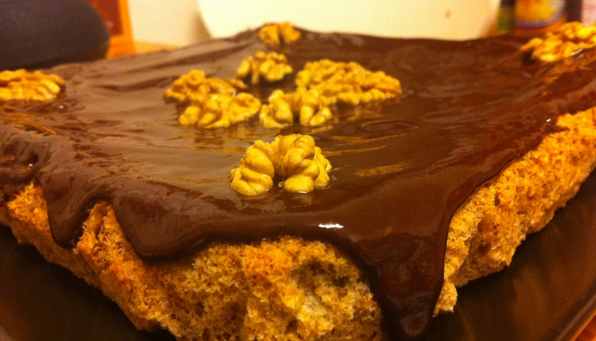 Gâteau aux noix et chocolat