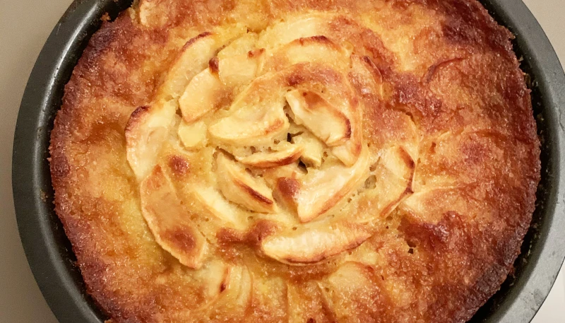 Gâteau aux pommes croustillant