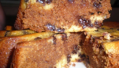 Gâteau chocolat façon stracciatella au micro-onde