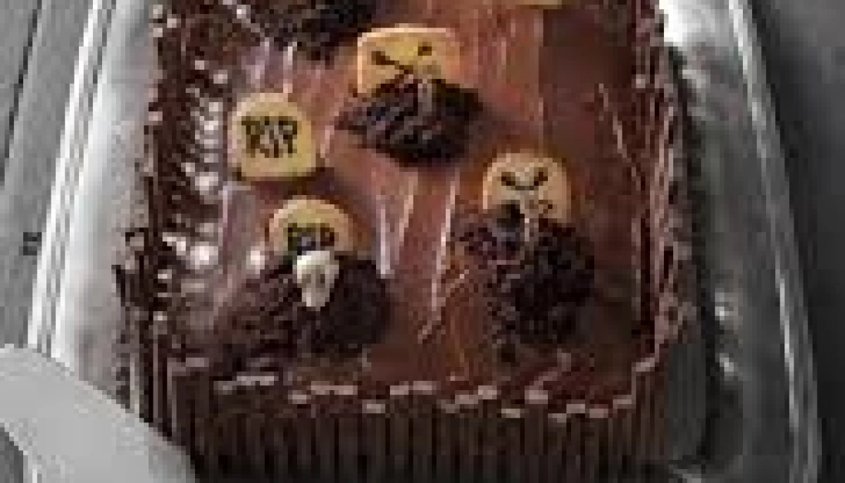 gâteau cimetière pour Halloween
