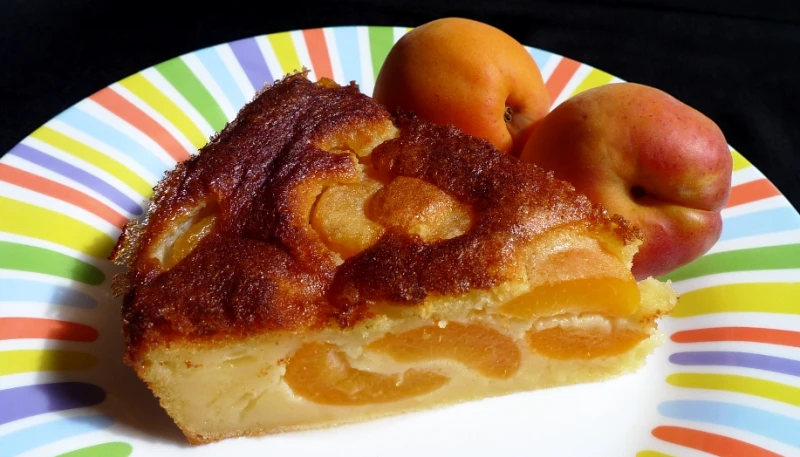 Gâteau-clafoutis aux abricots