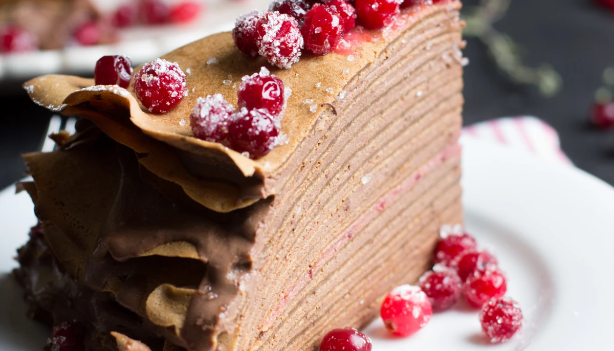 Gâteau de crêpes au chocolat