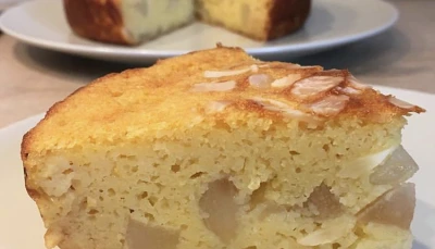 Gâteau de semoule aux poires