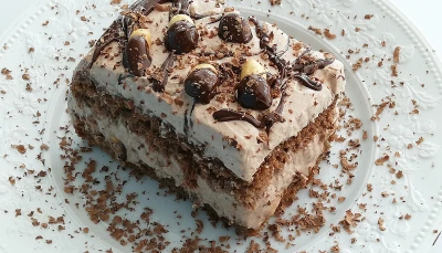Gâteau gourmand Caramel et Cacahuètes