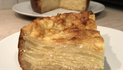 Gâteau invisible aux poires