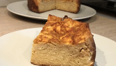 Gâteau invisible aux pommes