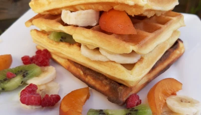 Gaufres à la farine de coco