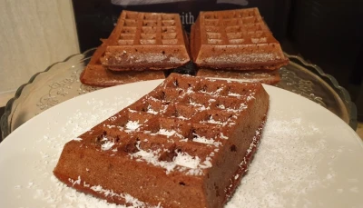 Gaufres au four au chocolat