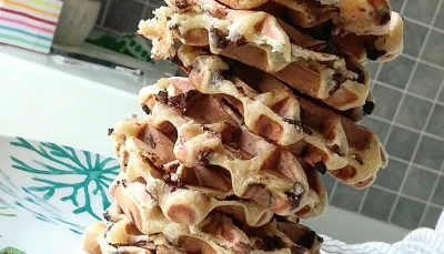 Gaufres légères pépites de chocolat