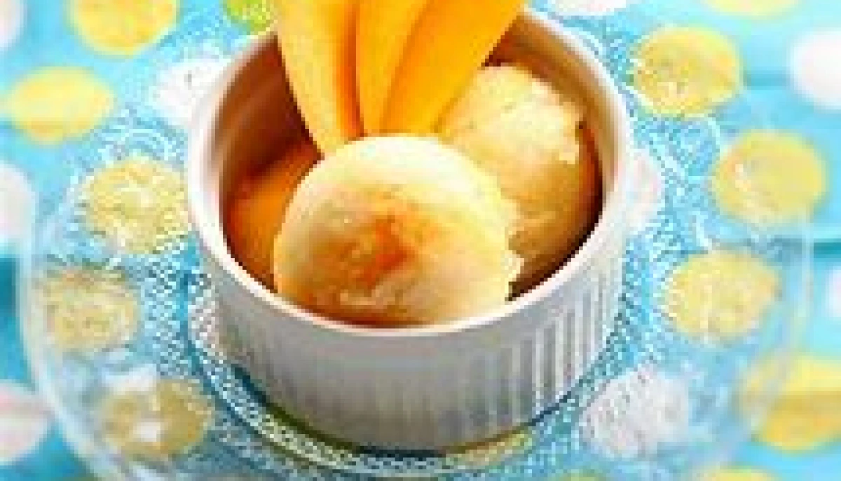 glace à l'orange express sans sorbetière