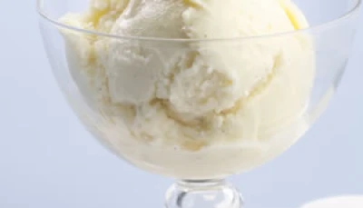 glace chocolat blanc et nougat (sans sorbetière)