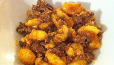 Gnocchi viande hachée au Ketchup