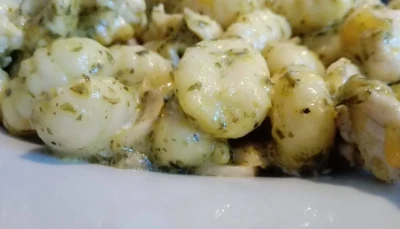 Gnocchis au poulet et au pesto