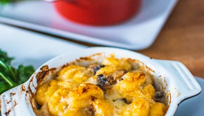 Gnocchis champignons, artichauts et comté